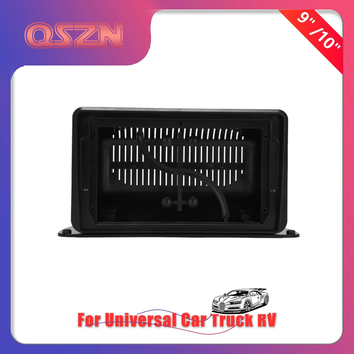 Купи QSZN 9 " 10" 2 Din Car radio DVD Installation Fascias Panel For Car Truck Motorhome RV Audio Dash Fit Panel Dash Trim Kit Frame за 489 рублей в магазине AliExpress