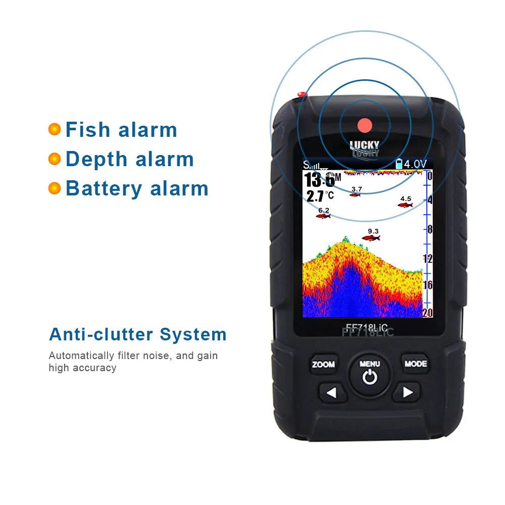 Wireless Portable Fish Finder 45M/145 Feet Depth Waterproof Sonar Ocean River Lake Detector |