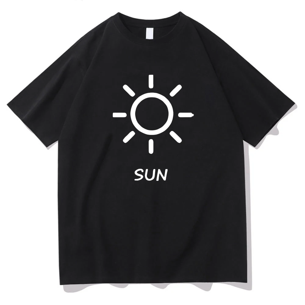 

Weather Sun Sense of Design T Shirts WOMEN Fashion Personality Short Sleeve T-shirts100% Cotton O-neck Aesthetic Simplicity Tees