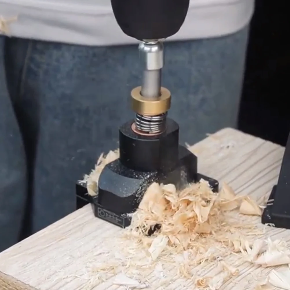 35mm Doweling Jig Woodworking Pocket Hole Door Hinge Opener Wood Punch Drilling Guide Locator |