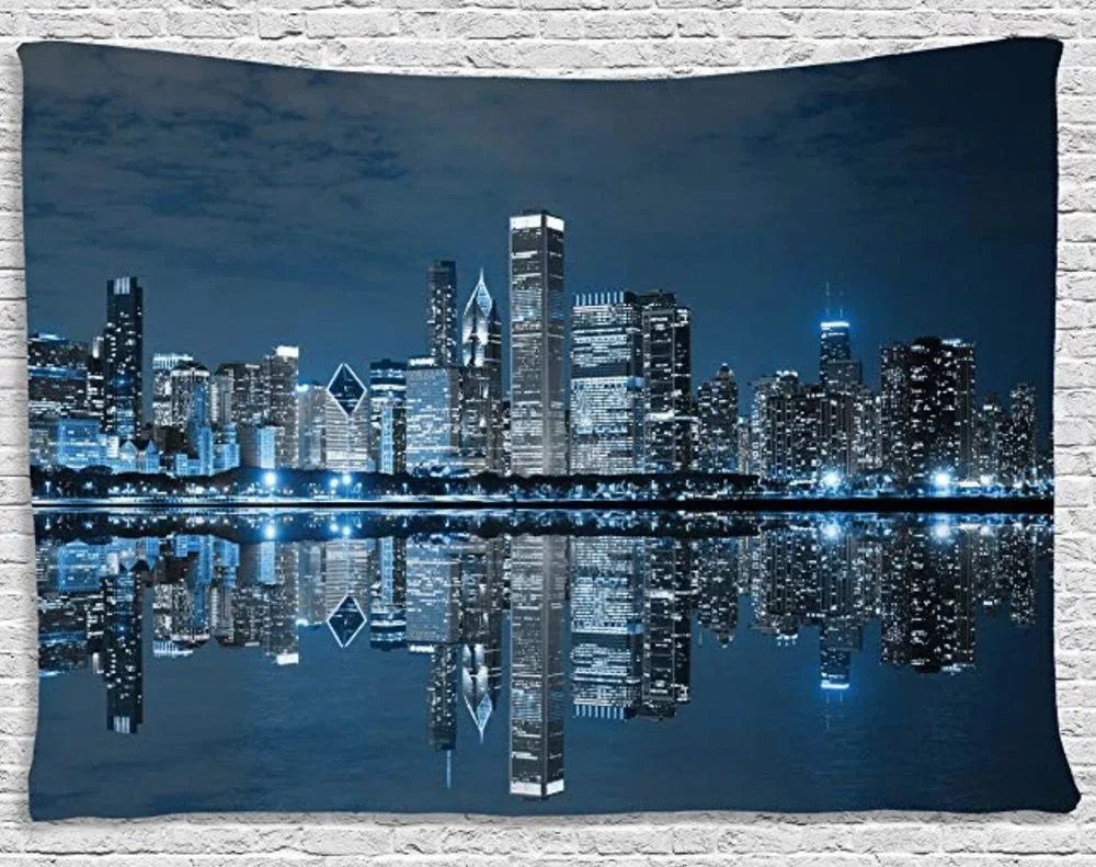 

City night tapestry