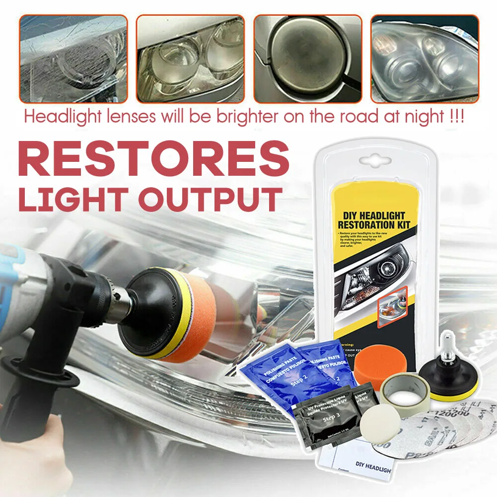 

Профессиональный набор для ремонта автомобильных линз, инструмент для полировки и шлифовки