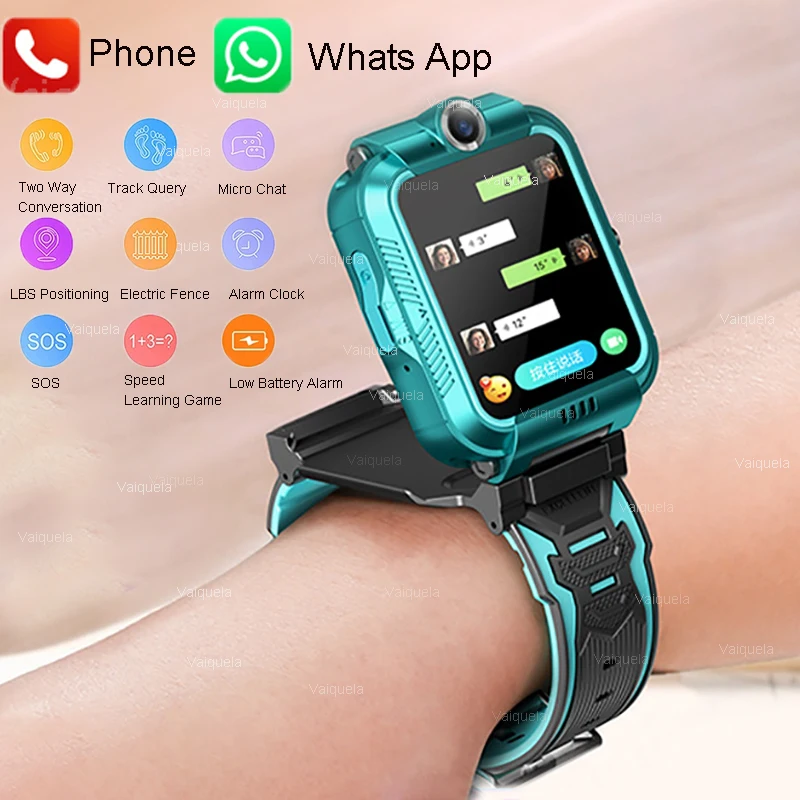 

Kids Smart Watch Waterproof IP67 SOS Antil-lost Phone Call Watch with SIM Card Location Tracker Smartwatch for Children Gifts