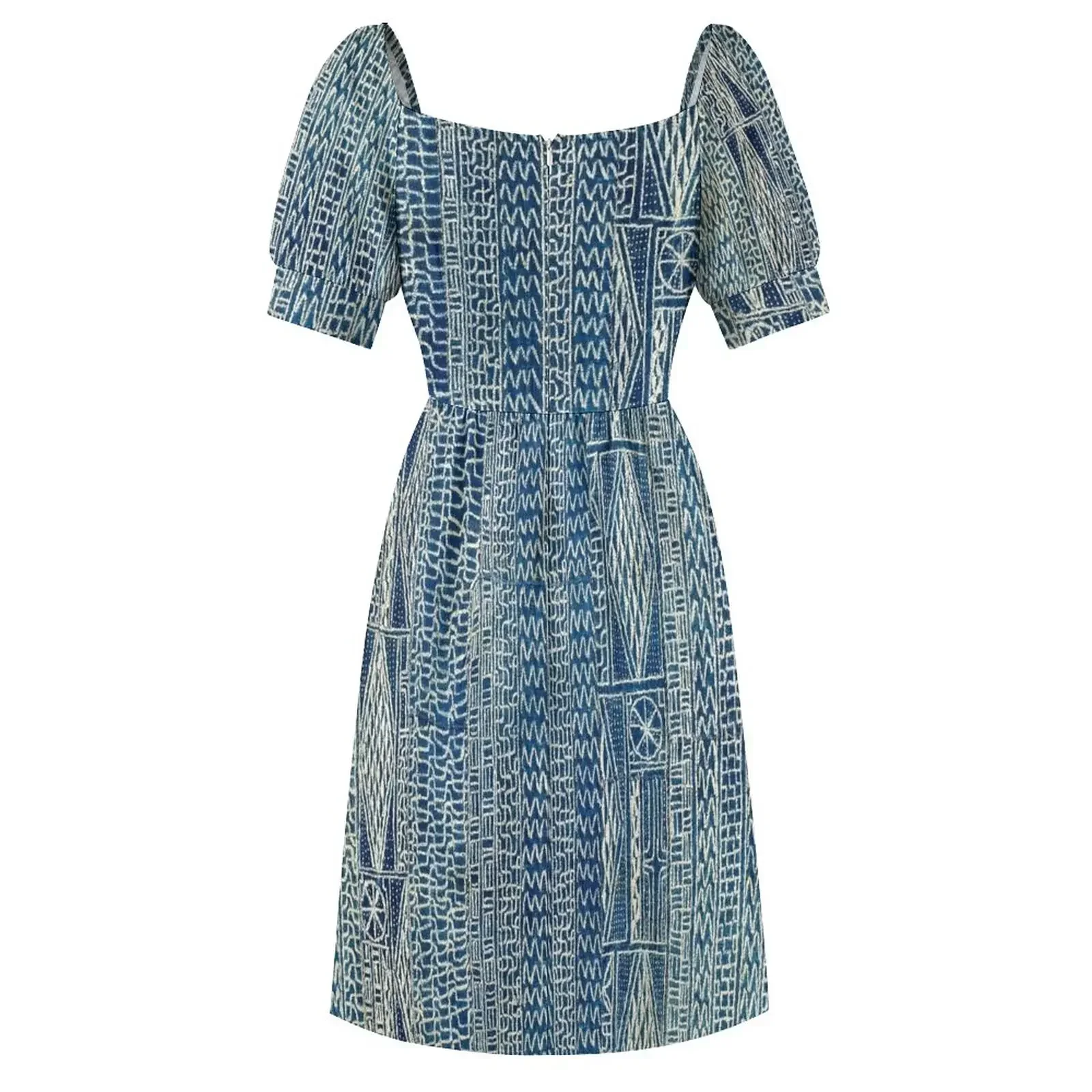 Ndop Камерун Западное африканское текстильное платье без рукавов с принтом платья