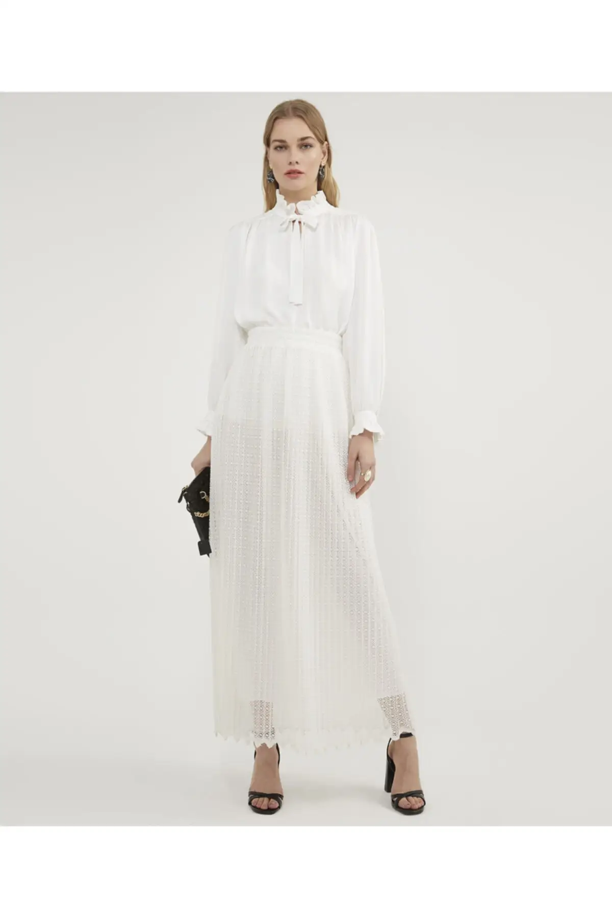 

Women's Skirt Lace Ecru Skirt V Elegant Fashion Summer Spring Casual Stretch Comfortable Sexy Mini Midi Maxi Skirts