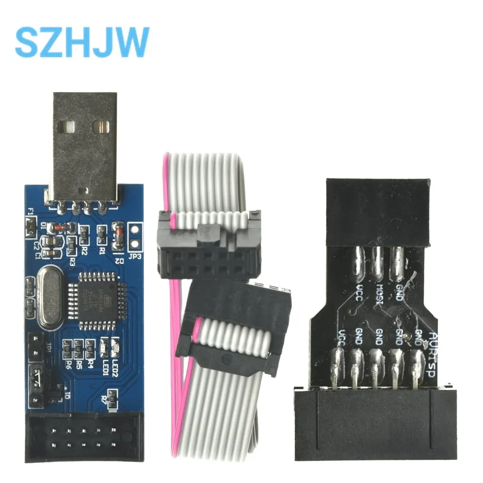 Программатор USB AVRISP AVR ISP USB ASP ATMEGA8 ATMEGA128 с поддержкой Win7 64