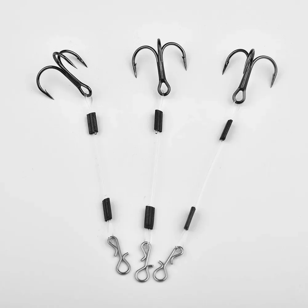 3 шт. набор тройных крючков 6/8/10 см окунь предсказание приманка из нержавеющей