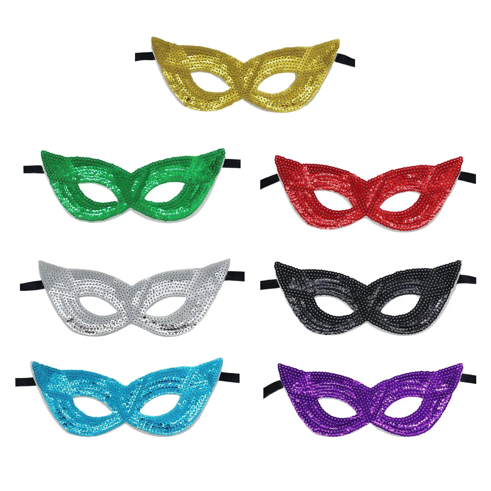 

Mardi Gras Masquerade Eye Mask Costumes Accessory Half Face Eyemask for Stage Show Carnival Night Club Halloween Photo Prop