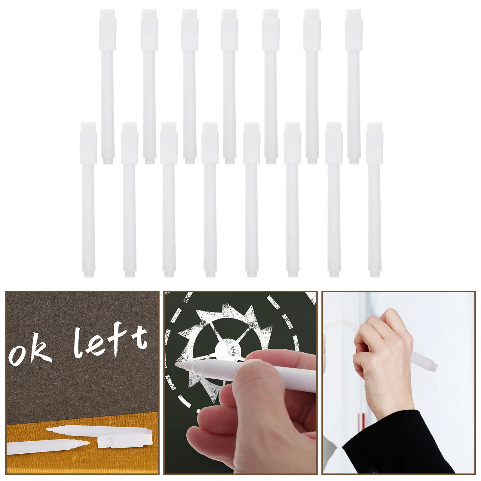 

Chalk Marker Liquid Pen Pens Markers White Erasable Blackboard Brushnon Fluorescent Light Chalkboardfordry Students Stationery