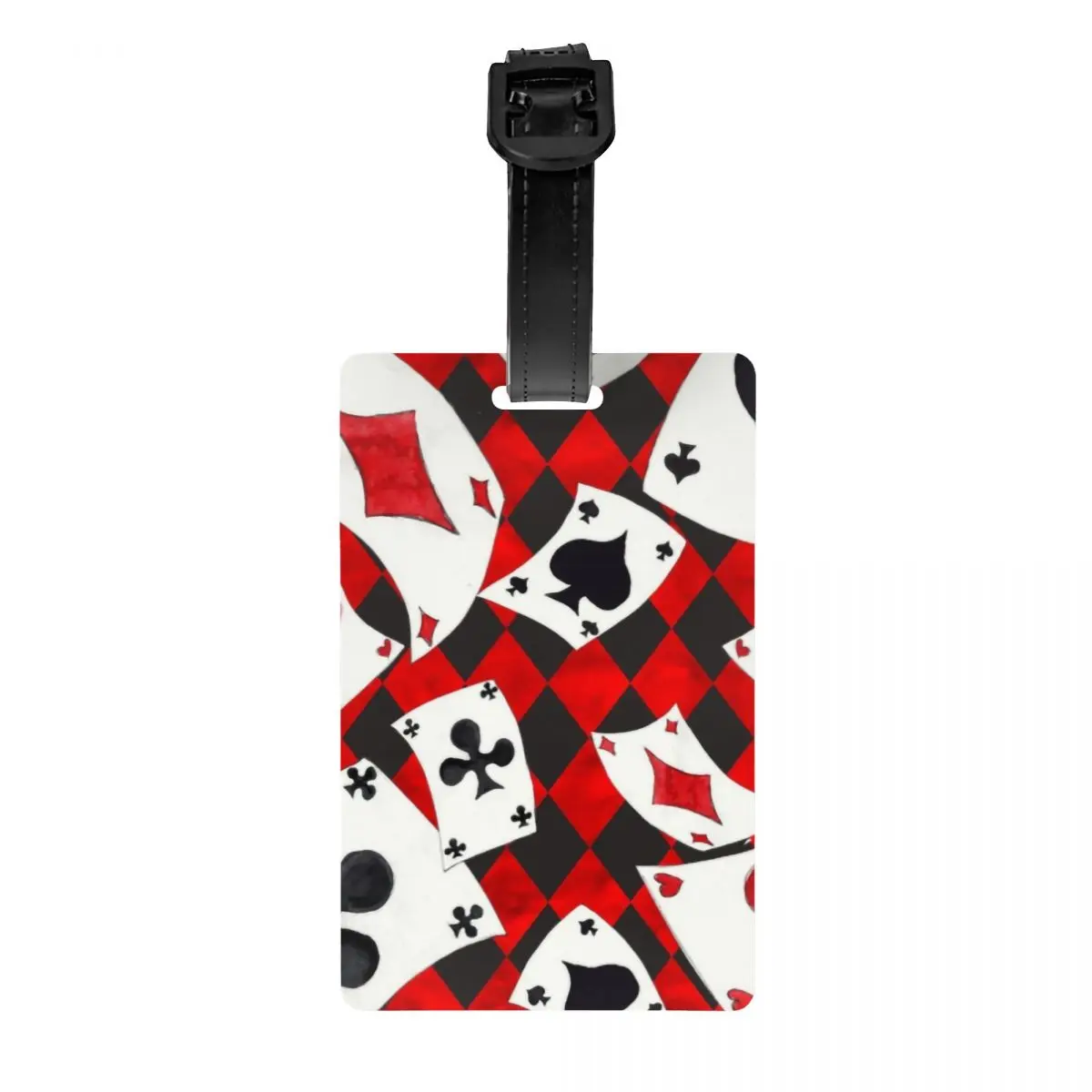 Пользовательские классные покерные игральные карты шаблон бирки для багажа