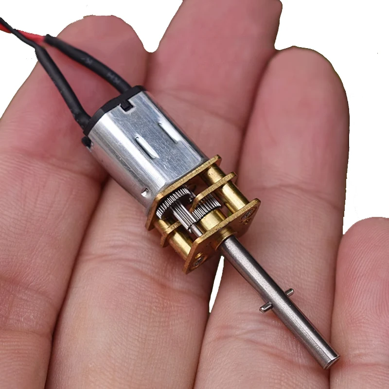 

23mm Long Shaft Mini N20 Gear Motor Micro Full Metal Gearbox Gear Reduction Motor DC 5V-6V 740RPM-908RPM Gear Ratio 1:10