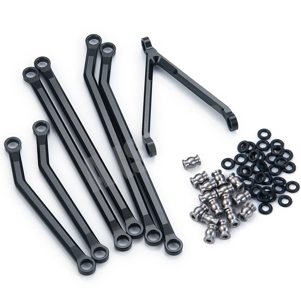 Продажа AXSPEED CNC алюминий с высокой очисткой, набор звеньев шасси для Axial SCX24 AXI00005 JEEP Gladiator 1/24 RC Гусеничный автомобиль, грузовик, запчасти