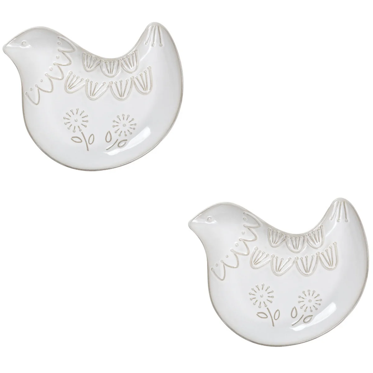 

2pcs Ceramic Plate Ceramic Dinner Plate Dessert Plate Vintage Plate Home Supplies