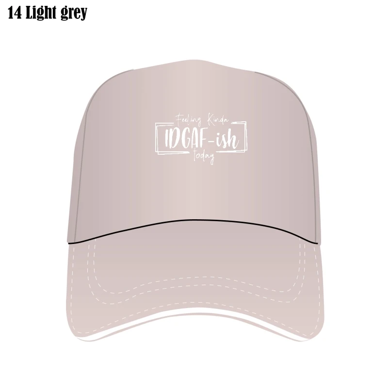 

Idgaf-Ish Today Letter Print Women Custom Hat Mesh Outdoor Flat Brim Women Bill Hats Ladies Fashion Cap Caps Mujer