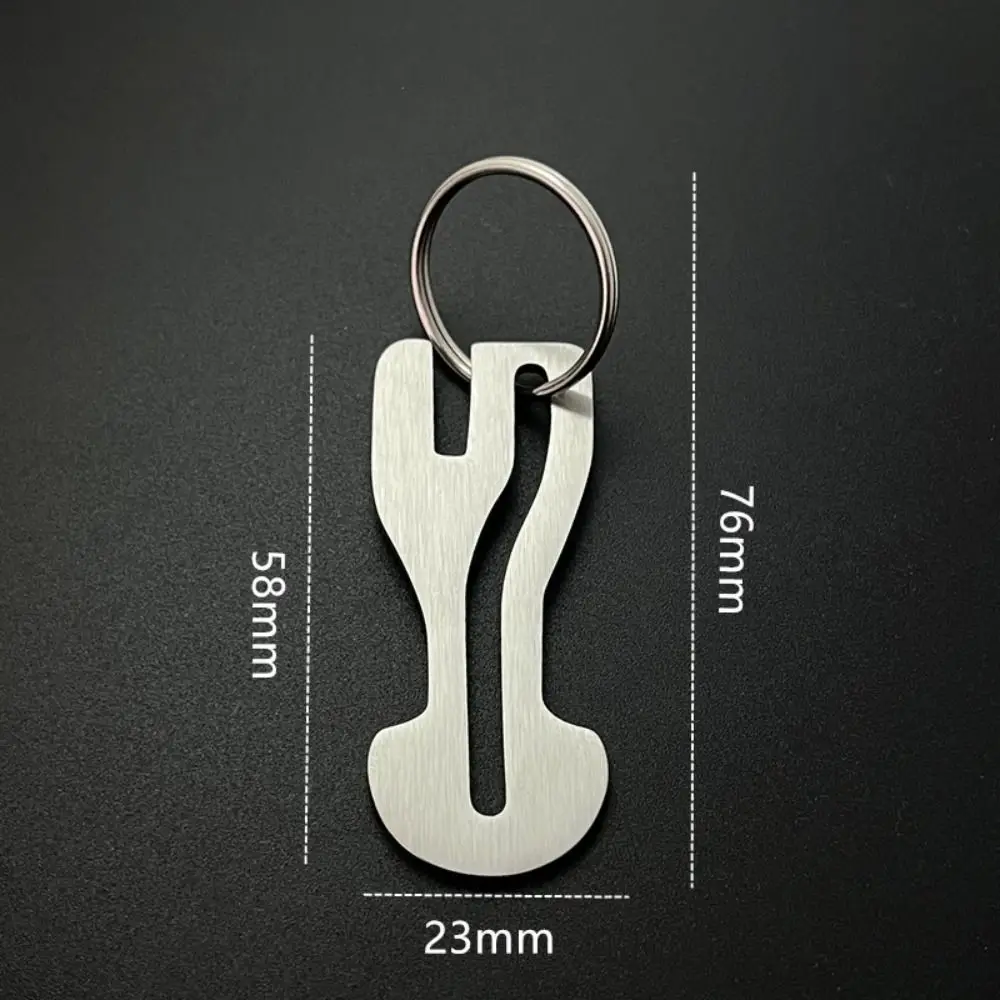 Портативная металлическая тележка жетон для ключей многоразовый держатель