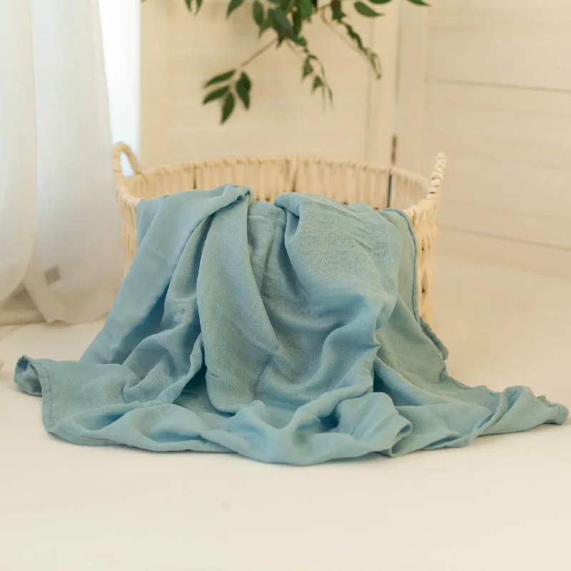 

Muslin 70% Cotton Baby Blanket 120*120cm Soft Newborn Blankets 2 Layers Bath Gauze Infant Swaddle Wrap Sleepsack Stroller Cover