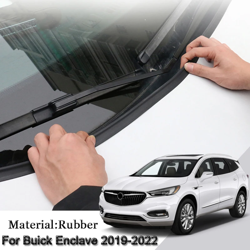 

Car Rubber Seal Strip Windshied Spoiler Filler Protect Edge Weatherstrip Strips Sticker Accessories For Buick Enclave 2019-2022