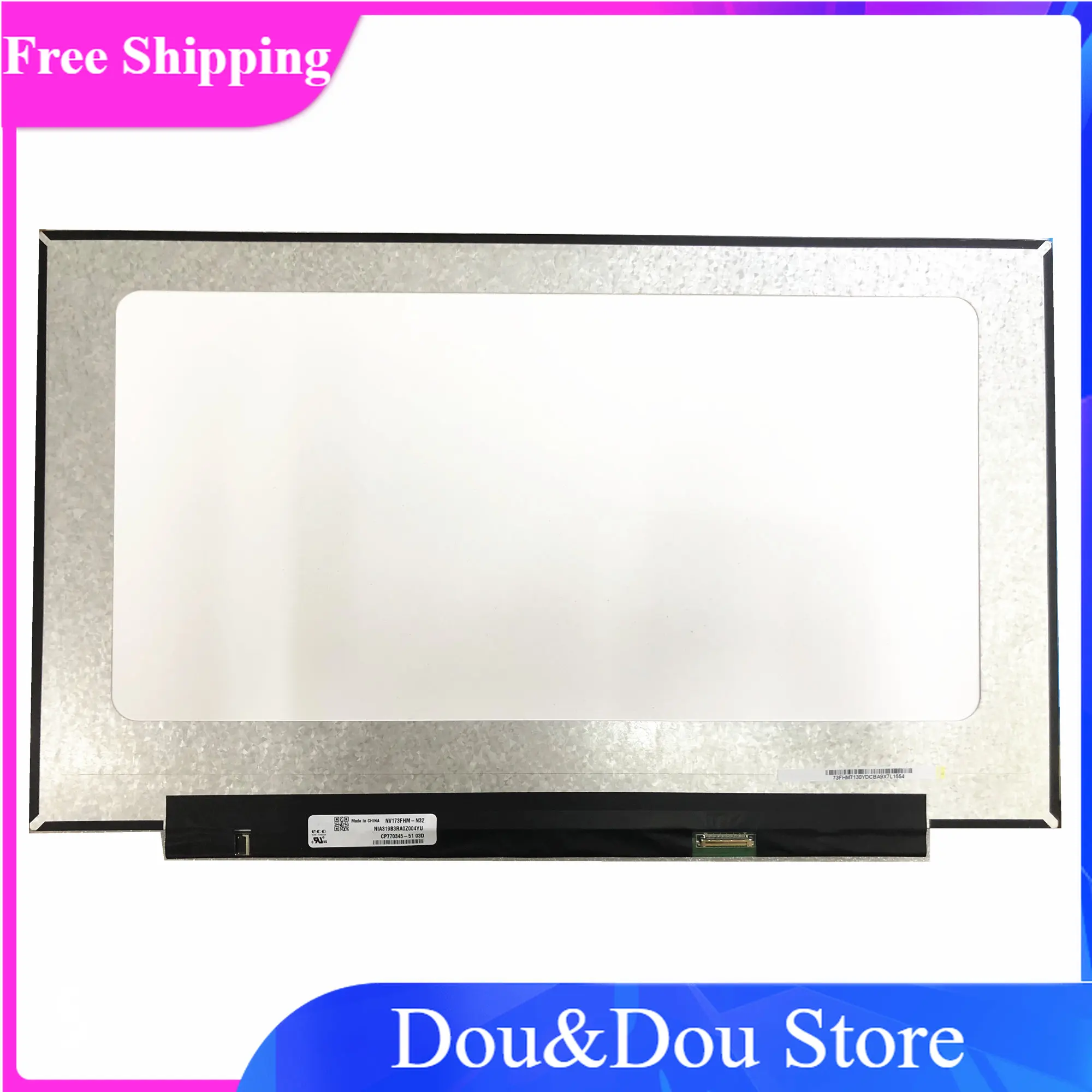 

NV173FHM-N32 fit NV173FHM-N46 B173HAN04.2 NV173FHM-N4C 17.3" 30 Pins Display Panel EDPIPS FHD LED Screen LCD