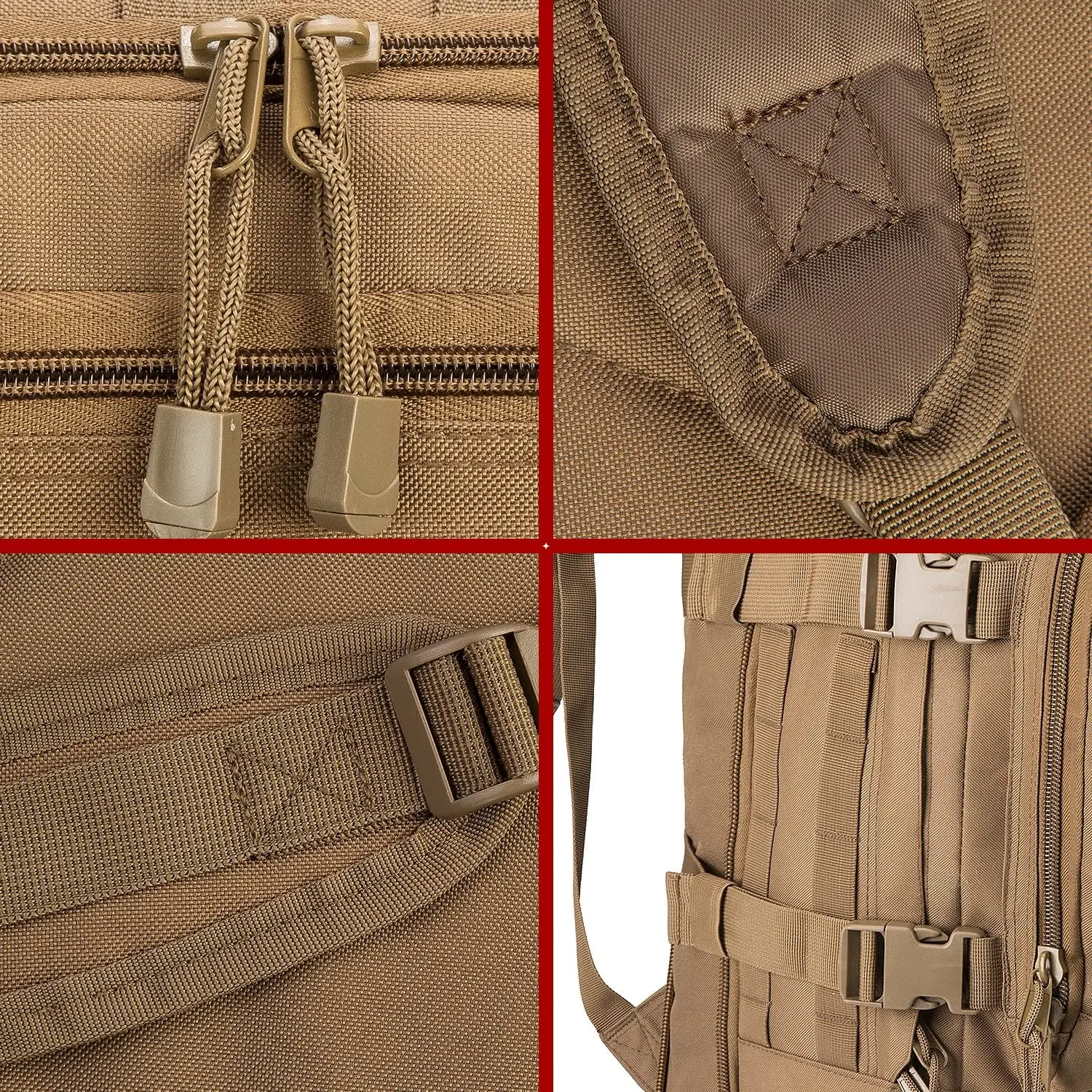 Bug Out Bag Tactical Backpack for Men Molle Military Hunting Heavy Duty Backpack Camping Hiking Outdoor