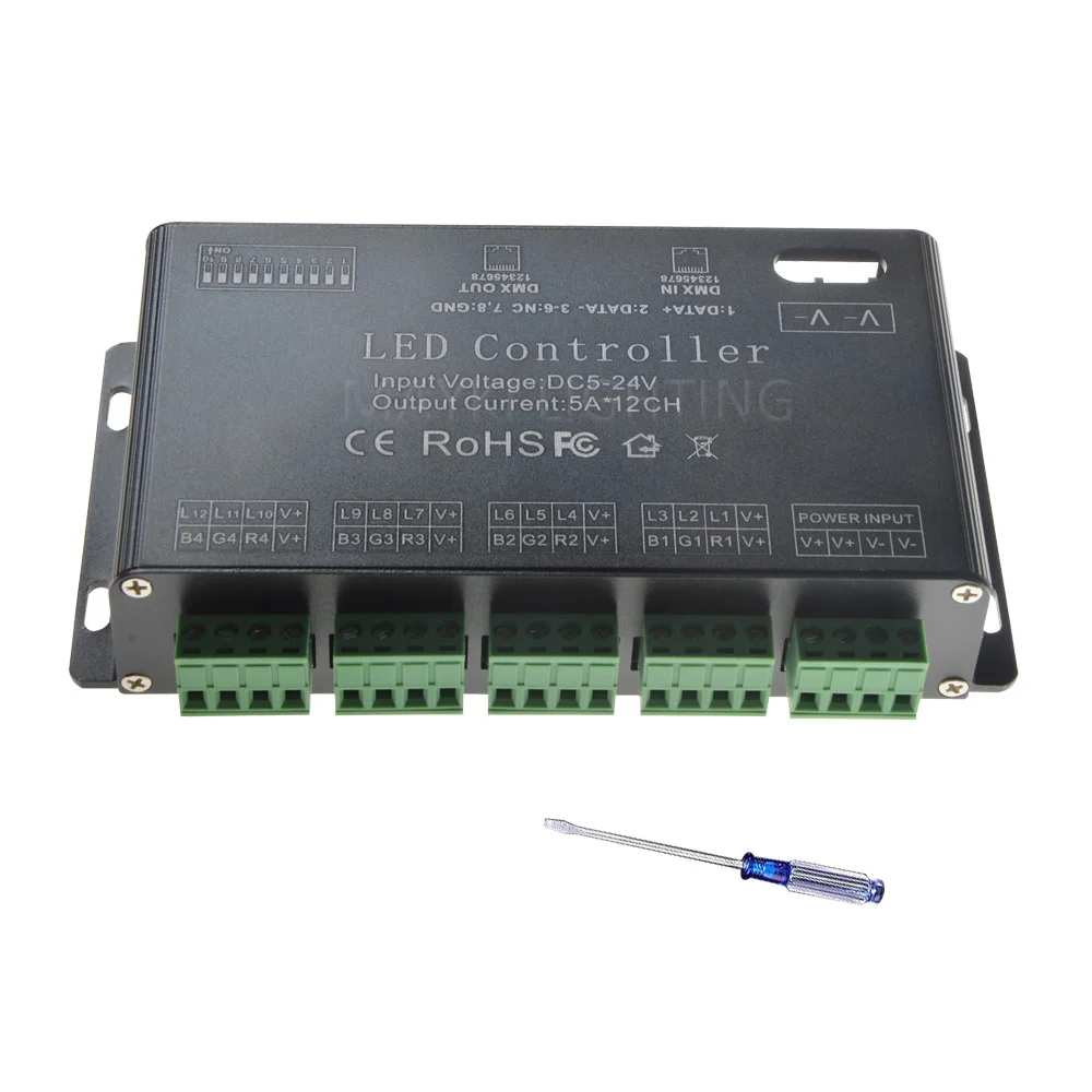 5A RGB 12 Channels  Controller for strip light