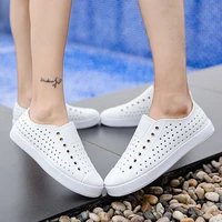size 44 summer men and women slippers hollow sandals fashion non slip wading shoes for couples beach sports shoes breathable