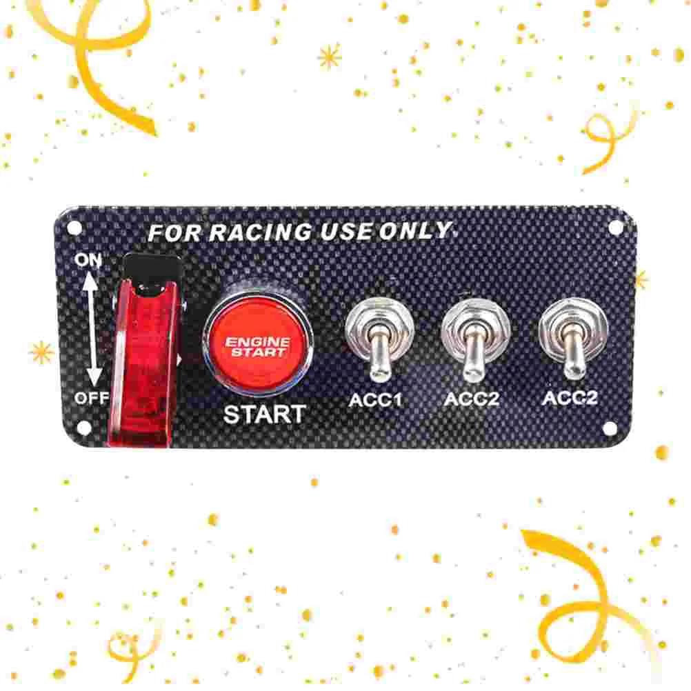 

1 Pc Car Switch 12V Engine Start Prime Professional Ignition Switch Push Button Toggle Car Parts for Racing Car