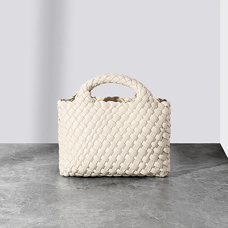 YANATARI Women 2023 small genuine leather designer woven bag bucket Bag mini shoulder handbag  Cowhide green Crossbody Bag