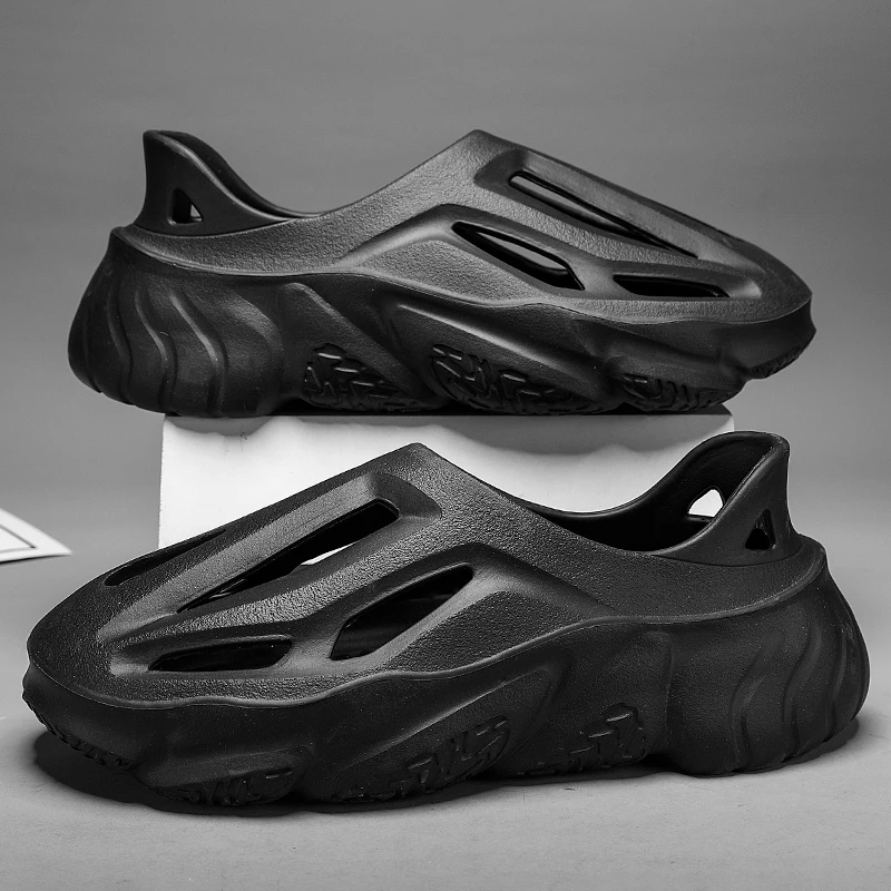 

Men Summer Shoes Sandals Men's Holes Sandals Hollow Breathable Flip Flops Croc Shoes Fashion Beach Slippers Big Size