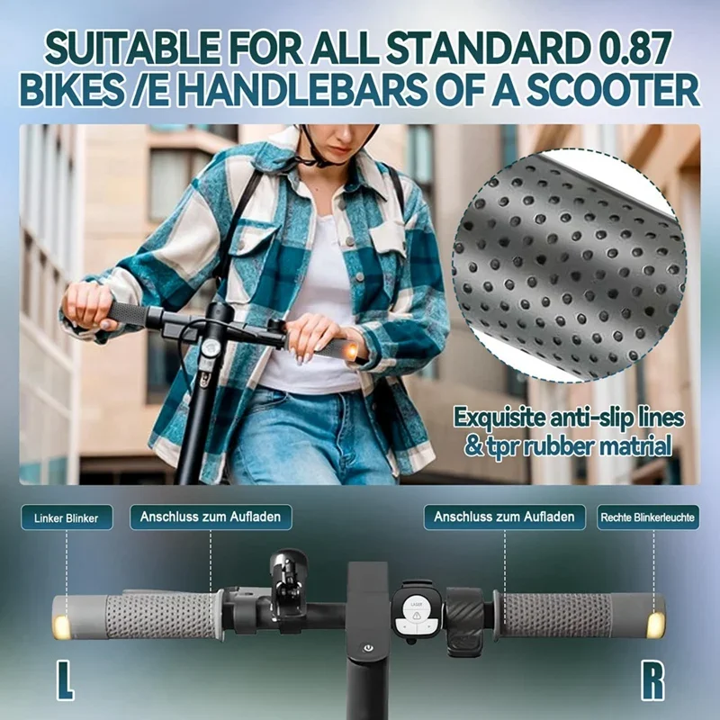 Ручки на руль скутера B-M поворотный светильник для Xiaomi M365 Pro 1S 2 Mi3 Ninebot Max G30 Kickscooter