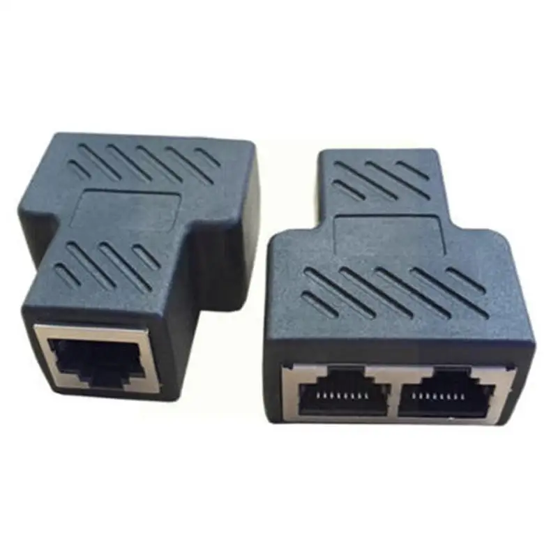 

Разветвитель сетевого кабеля Rj 45 с 2 портами, разъем 8p8c Cat6 Cat5, адаптер Ethernet Lan B6k3