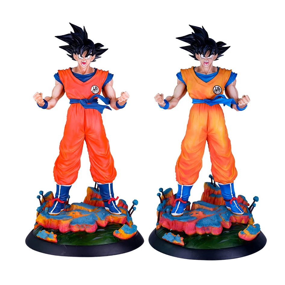 

Dragon Ball Z Anime Action Figure Kakarotto 34cm Super Saiya Goku Animation Statue Battle Frieza Model Boy Toys For Kid Gifts