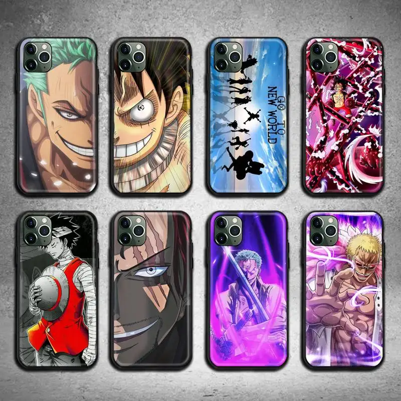 

One Piece Luffy Zoro Kid Katakuri Shanks Phone Case For iphone 13 12 11 Pro Max Mini XS Max 8 7 6 6S Plus X 5S SE 2020 XR