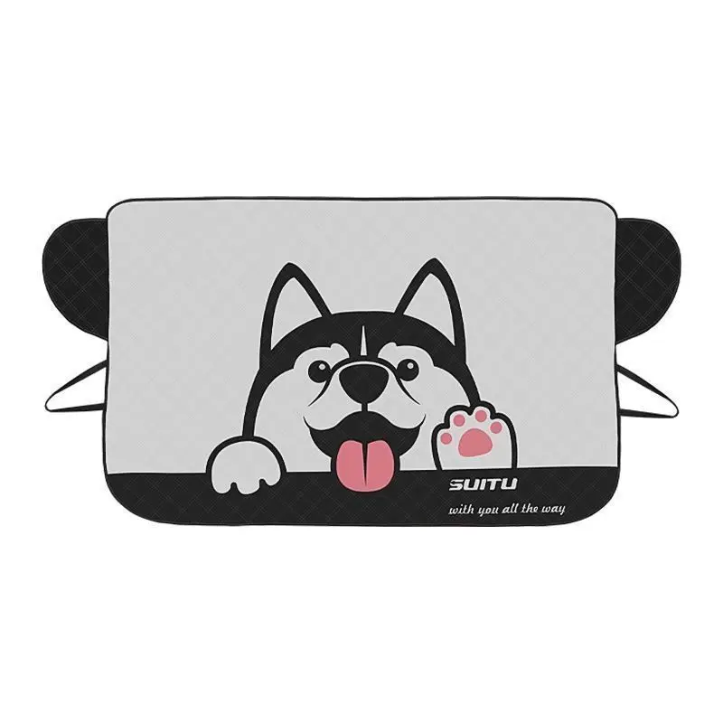 

Shiba Inu Car Windshield Snow Cover Winter Ice Frost Guard Sunshade Protector Front Windshield Cover Window Sunblock Magic Block