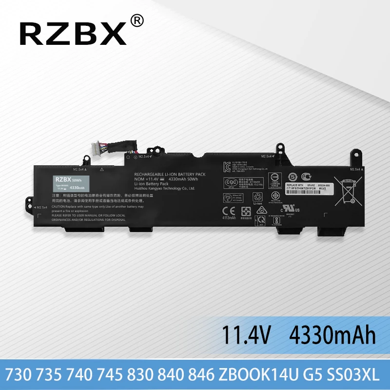 

RZBX SS03XL New Laptop Battery For HP EliteBook 730 735 740 745 755 830 840 846 G5 ZBook 14u G5 HSN-I12C HSN-I13C-4 HSN-I13C-5