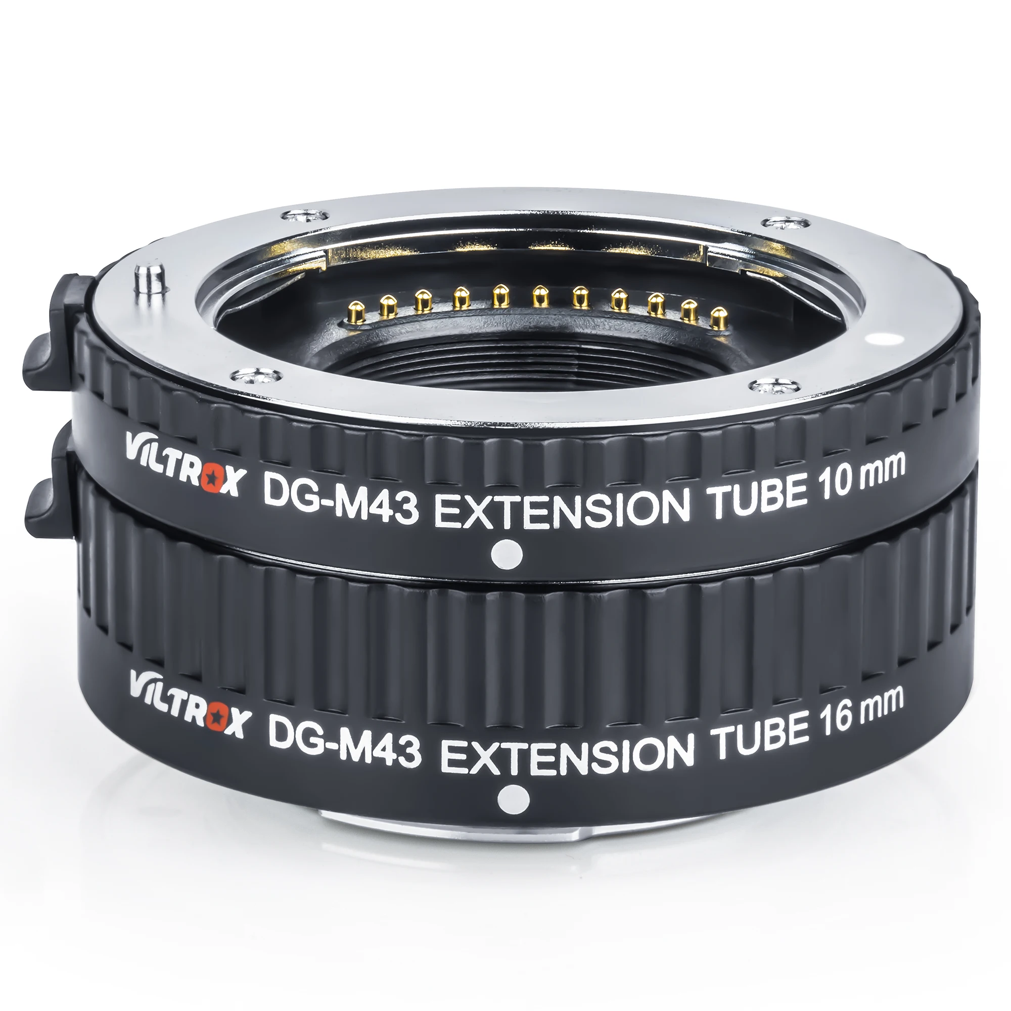 Viltrox DG-M43 электронный металлический адаптер для макроудлинительной линзы с автофокусом AF, 10 мм, 16 мм для Panasonic Olympus M43 с креплением для камеры (art.: 3920d41525d4e) - 3920d41525d4e
