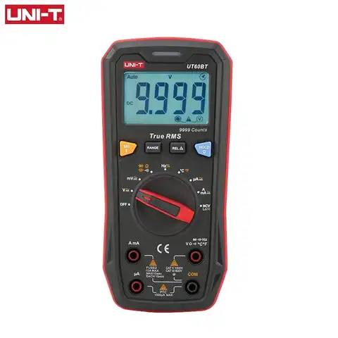 UNI-T Цифровой мультиметр UT60S UT60BT с Bluetooth 1000V AC DC Вольтметр Амперметр конденсатор температурный Тестер Smart Anti-burn