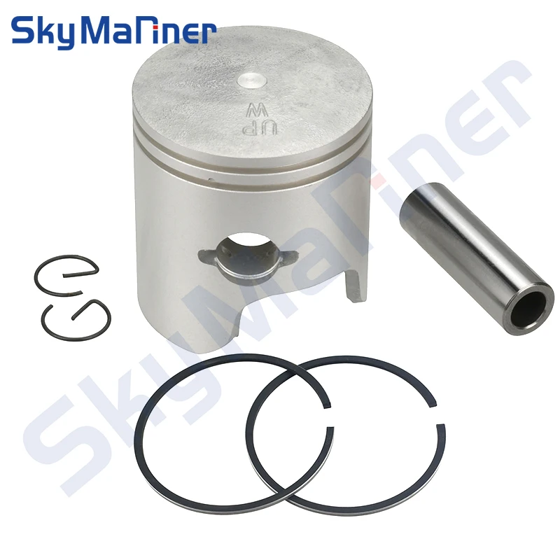 6H4-11636 Piston Set (+0.50MM O/S) For Yamaha Outboard Engine 2T 25HP 40HP 50HP 67.5MM 6H4-11636-01 6H4-11636-01-00 Replacement