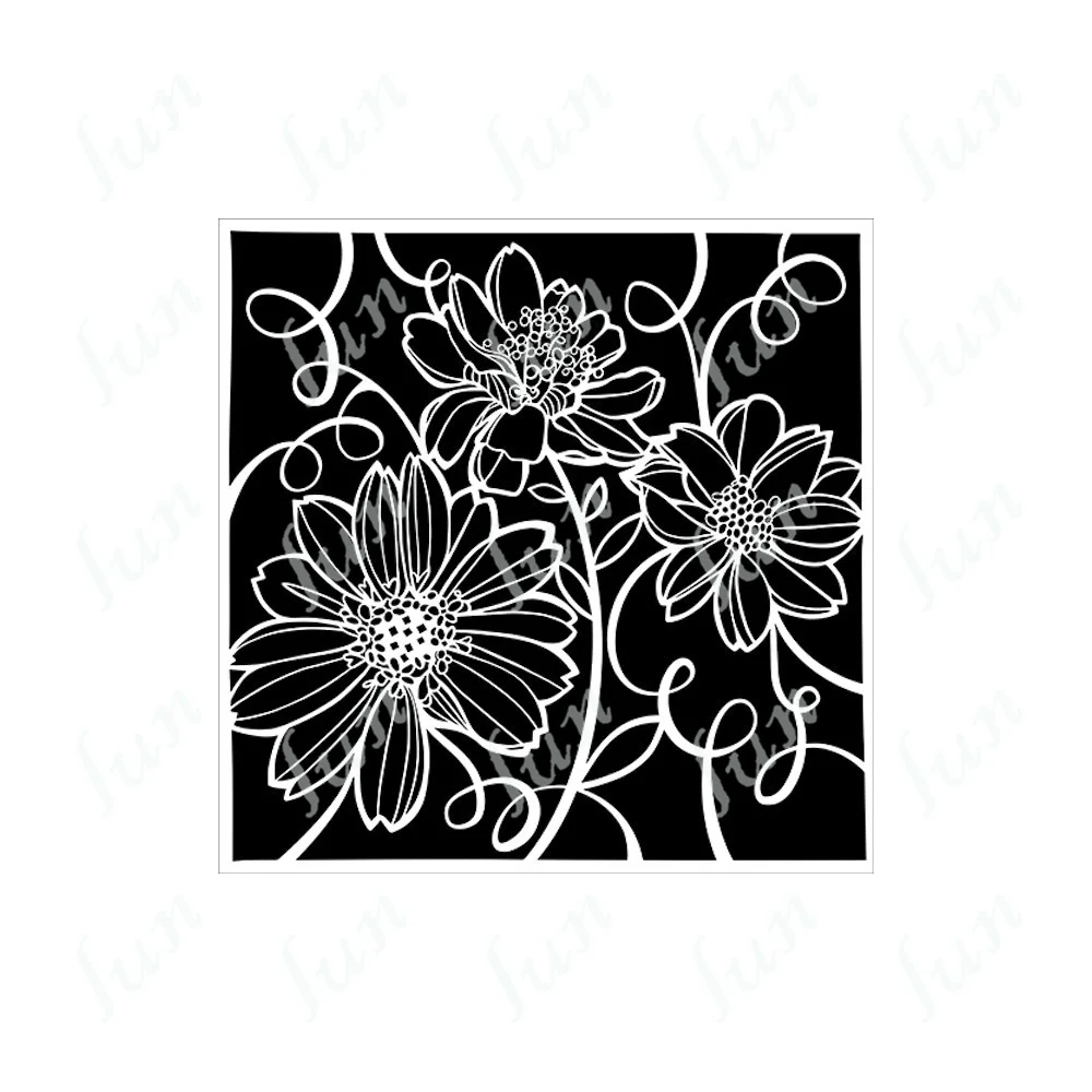 

Tangled Flora Layering Stencils for Scrapbooking Photo Album Decorative Embossing Diy Paper Cards Craft Supplies Folder