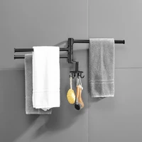 space aluminum kitchen spatula swivel hook cling film holder paper towel holder tinfoil holder bathroom towel bar movable towel