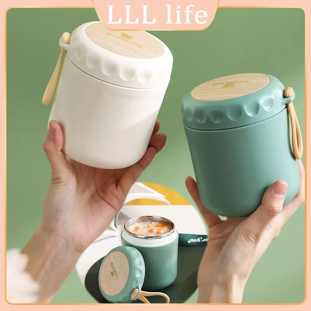 

Sealed And Leak-proof Thermal Lunch Box 304 Stainless Steel Large Capacity Insulated Bento Box Thermo Keep Hot Soup Cups