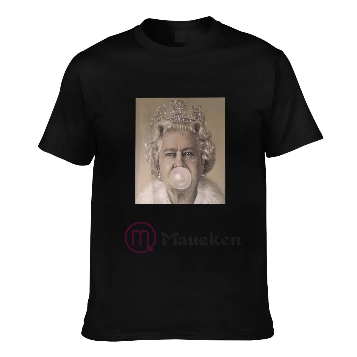 

2022 Platinum Jubilee British Monarch Queen Funny chewing gum Men Women Clothing T-Shirt Hip Hop Tops Cotton Tees