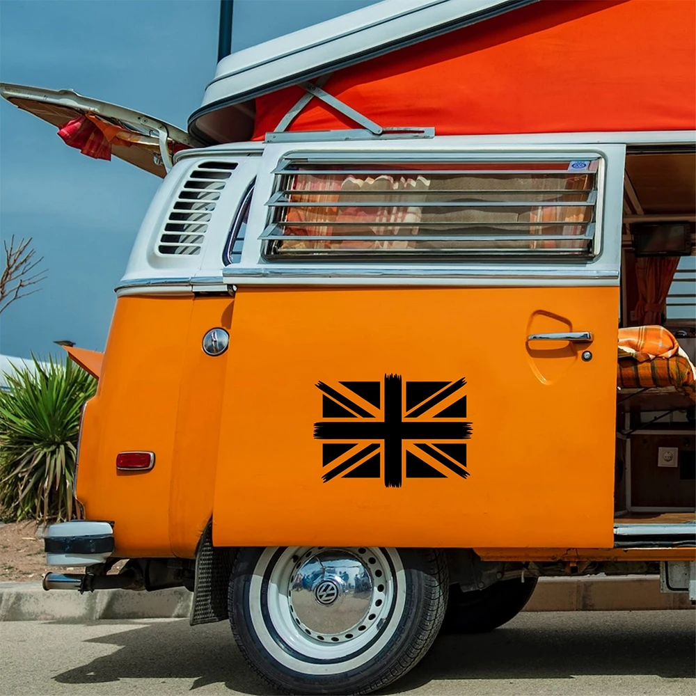 Юнион Джек потертая наклейка большая для каравана дом на колесах грузовик