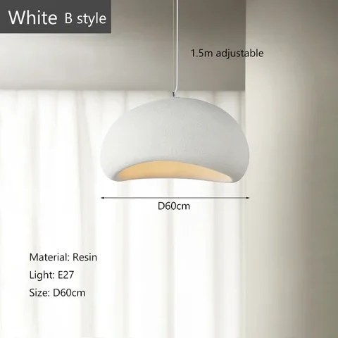 Новая Скандинавская светодиодная люстра E27 в стиле ваби Саби, светильник для столовой, минималистический светильник, домашний декор, лампа-подвеска в стиле ретро, лофт