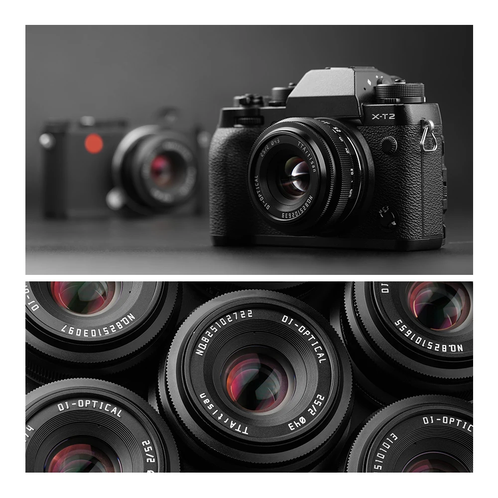 TTArtisan 25 мм F2 объектив фотокамеры фоторамка для Sony E Fujifilm X Nikon Z Canon M RF Panasonic Olympus M4/3