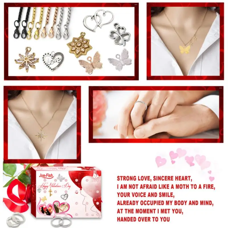 

Ювелирные изделия «сделай сам», подарок на день Святого Валентина, браслет, ожерелье, аксессуары для изготовления Дня Святого Валентина, ка...