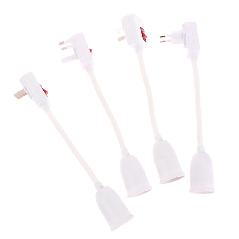 Нержавеющая сталь Ulife E27 патрон лампы держатель лампы стандартный адаптер с переключателем вкл/выкл гибкий удлинитель