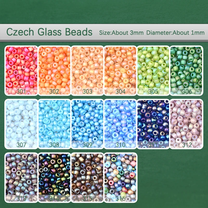 

Approx.500pcs/Lot 3MM Matte Corolful Plating Charm Czech Glass Beads DIY Bracelet Beads For Jewelry Making Accessories