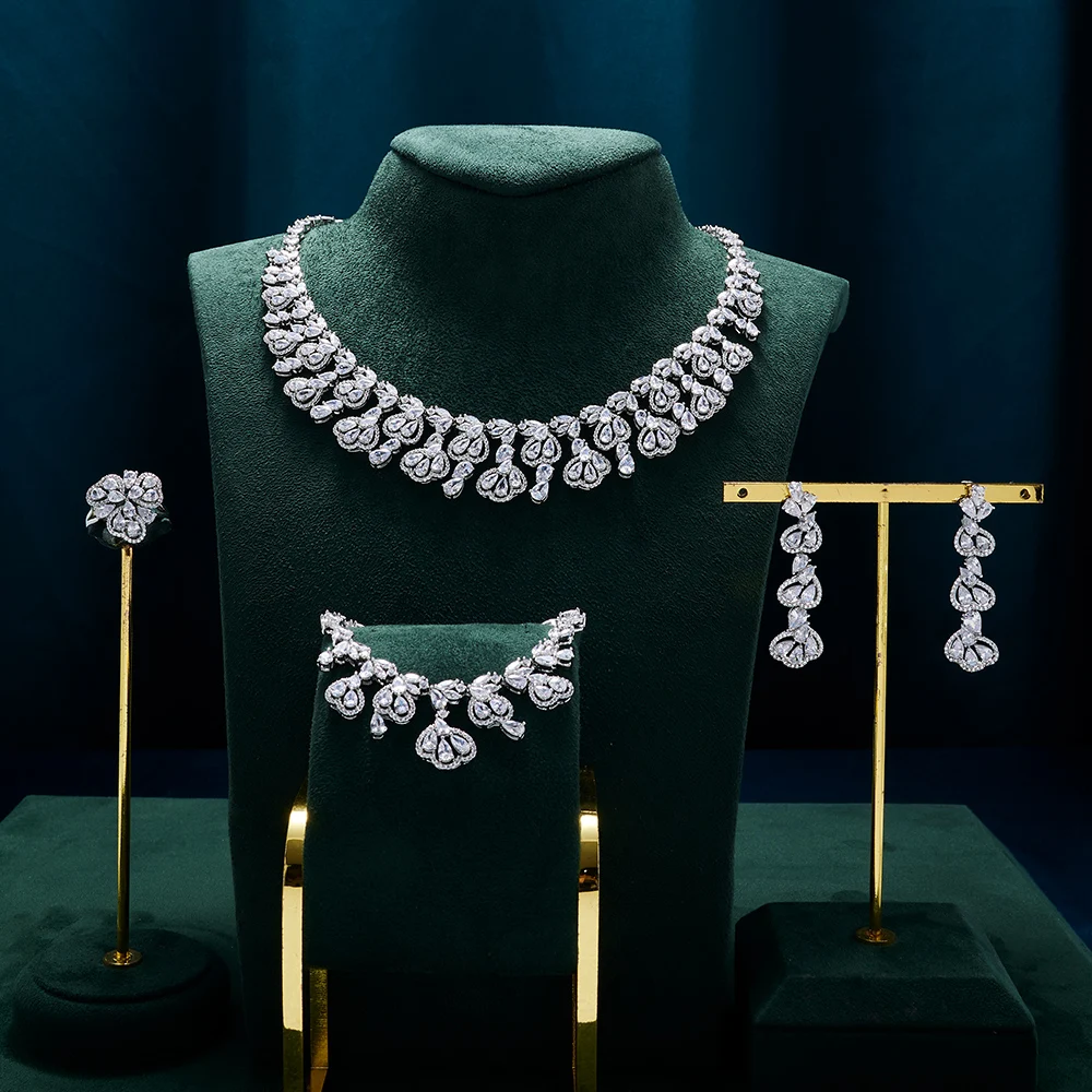 

013083 Necklace Jewelry Sets for Women Bijoux Femme مجموعات المجوهرات Kolye Yeni Kolyeler New Users Deal with Free Shipping