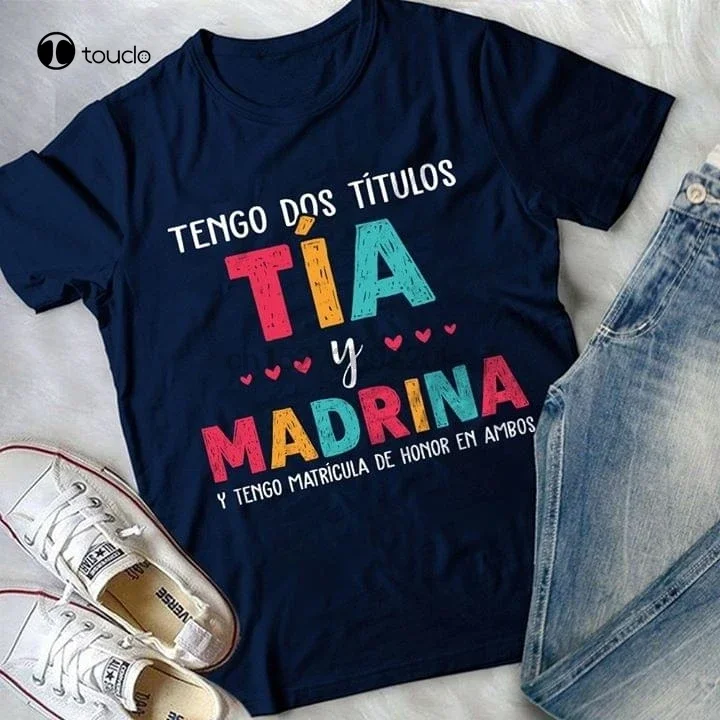 Футболки Tengo Dos Titulos Tia Y Madrina для подростков