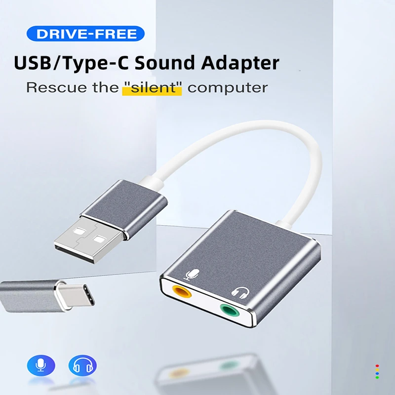 

Аудиокабель Nku 2 в 1 с разъемом USB Type-C и штекером 3,5 мм